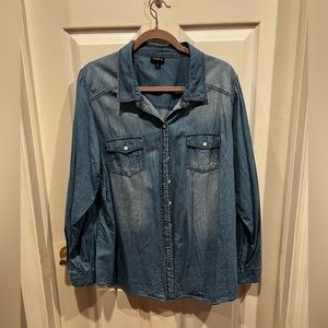 Torrid chambray denim shirt